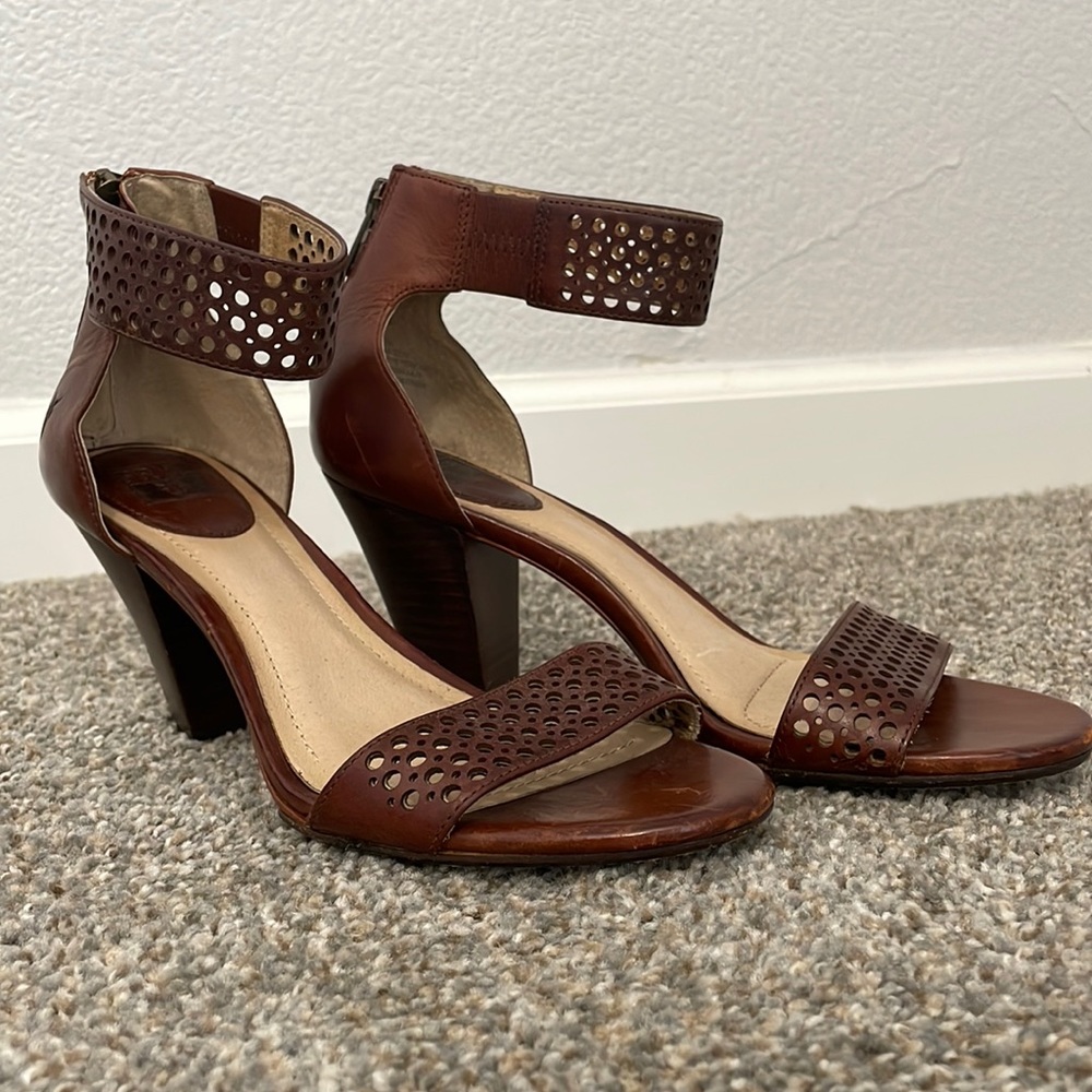 Frye heeled sandals. Skye Perf Ankle